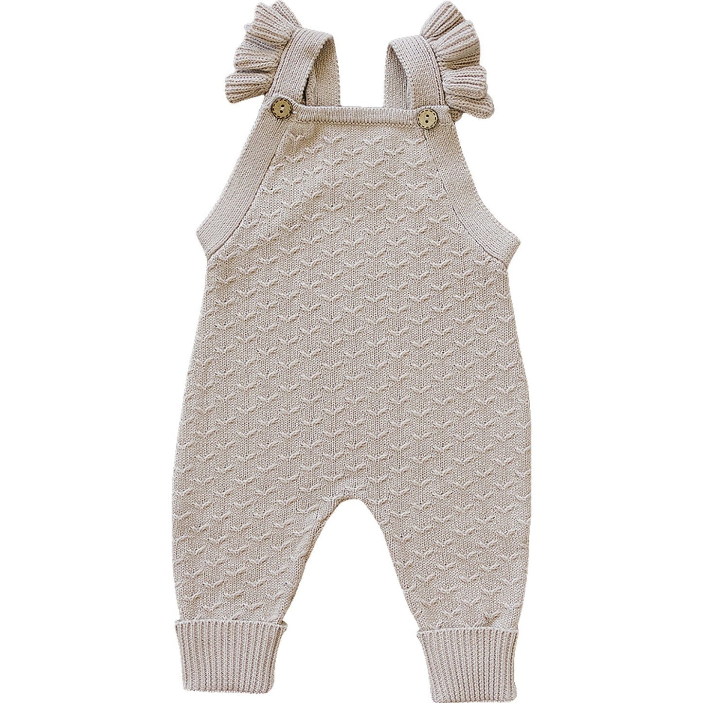 Ruffle Knit Overalls - Mack & Harvie