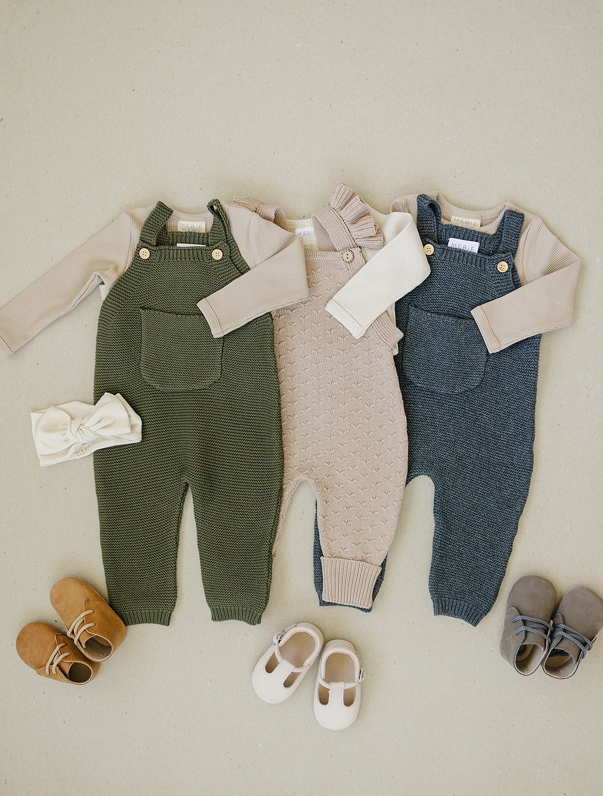 Ruffle Knit Overalls - Mack & Harvie