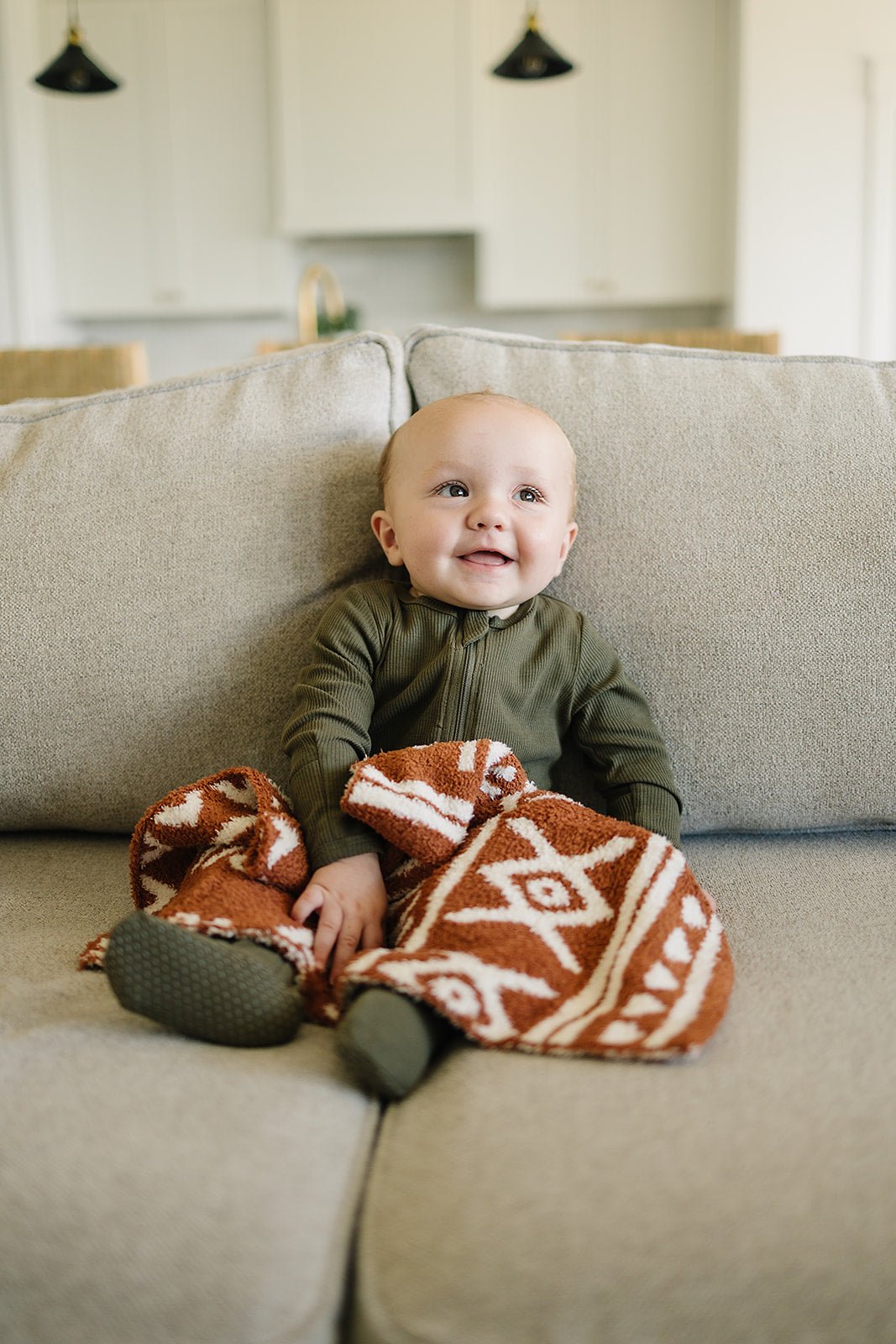 Rust Alpine Plush Blanket - Mack & Harvie