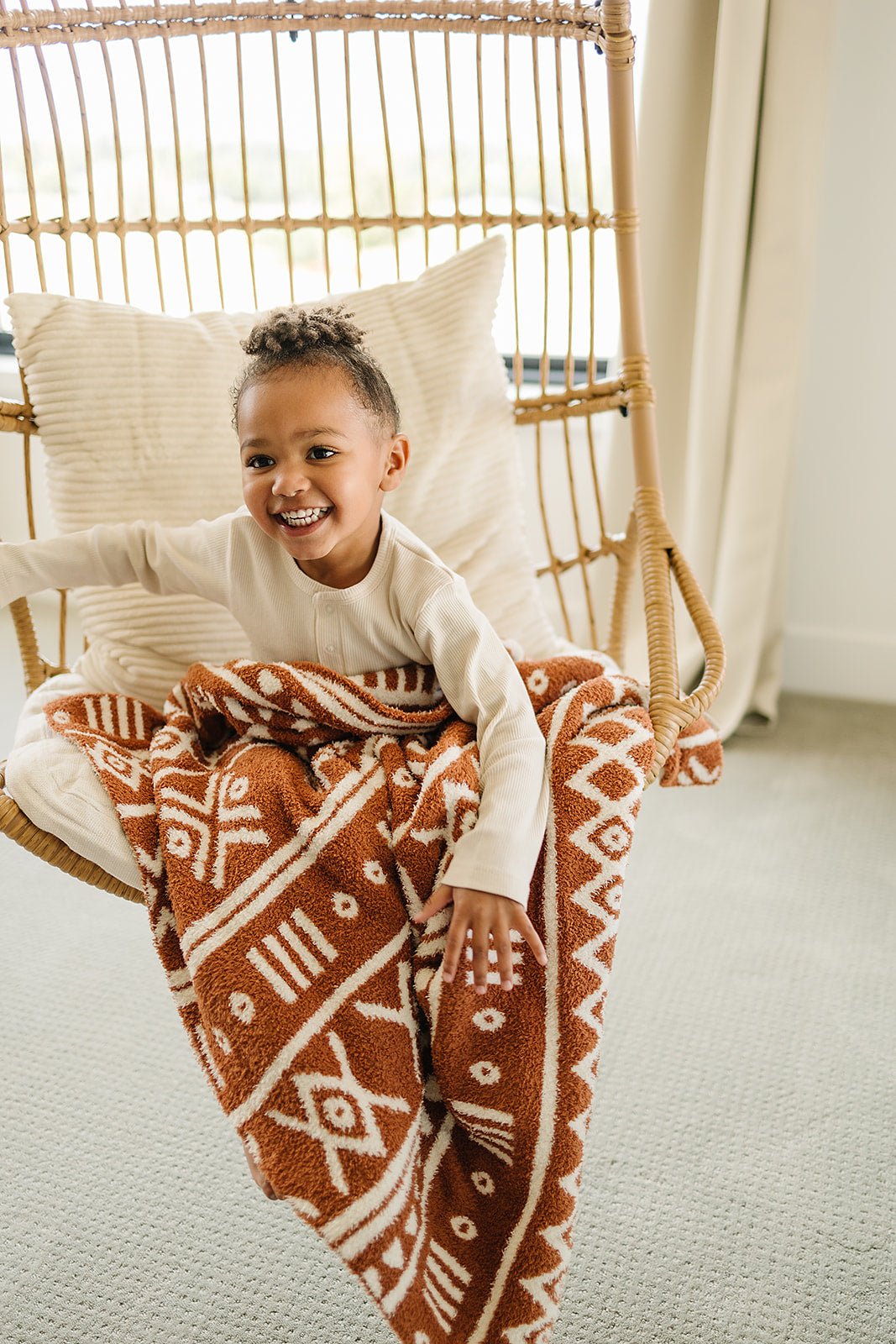 Rust Alpine Plush Blanket - Mack & Harvie