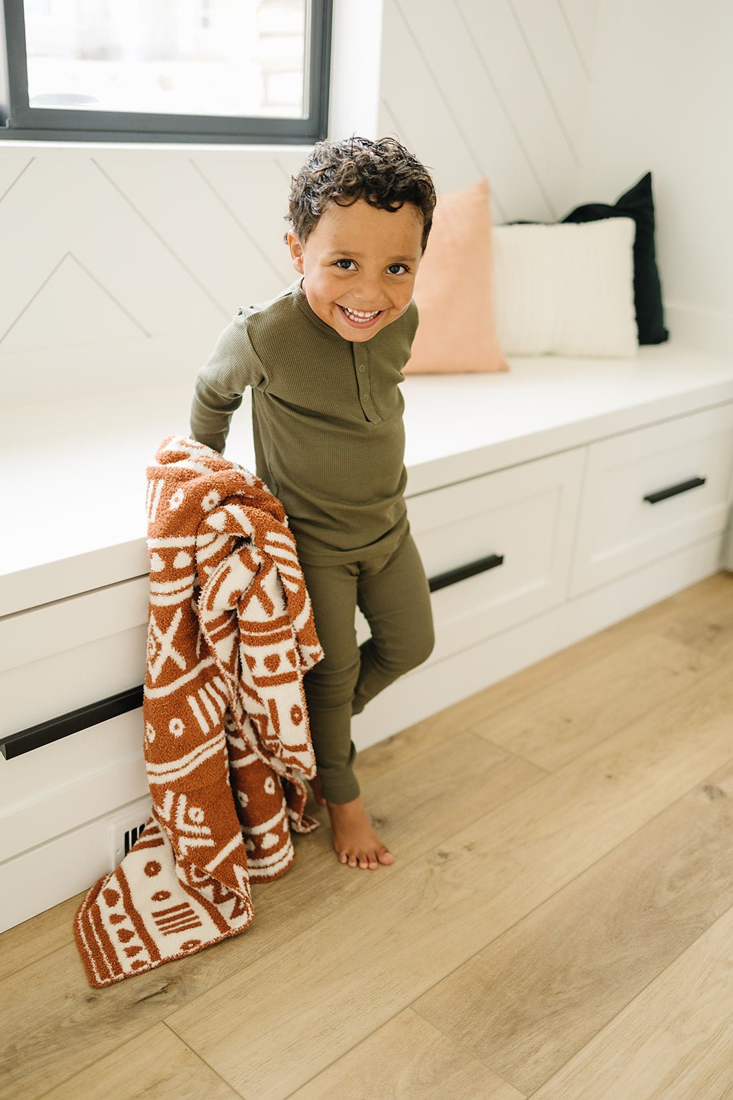 Rust Alpine Plush Blanket - Mack & Harvie