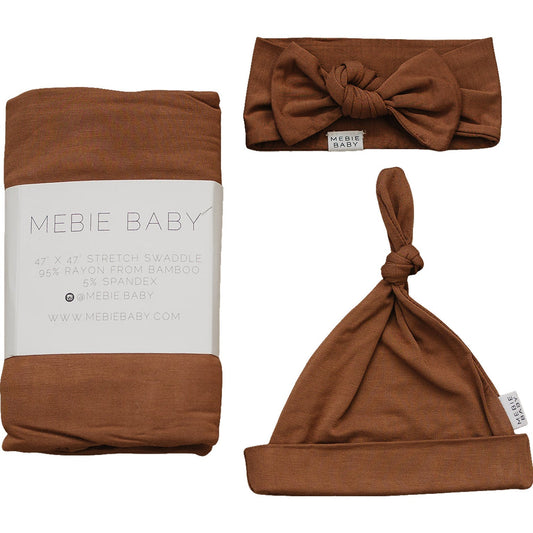 Rust Bamboo Hat OR Head Wrap Set - Mack & Harvie