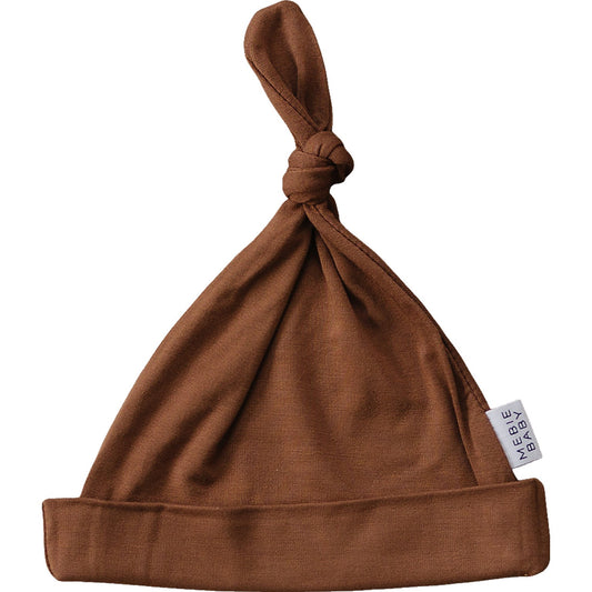 Rust Bamboo Newborn Knot Hat - Mack & Harvie