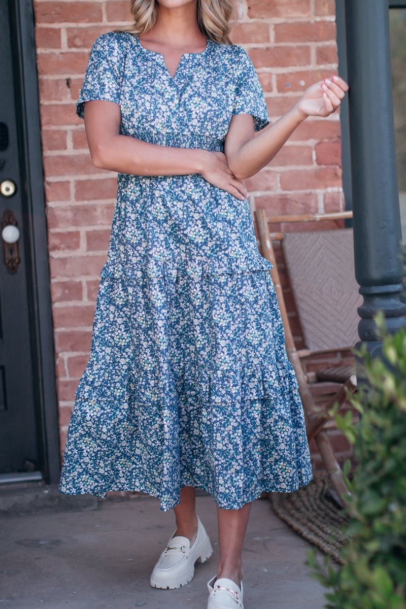 Ruya Dress in Blue - Mack & Harvie