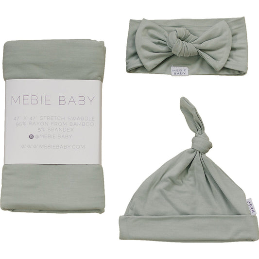 Sage Bamboo Hat OR Head Wrap Set - Mack & Harvie