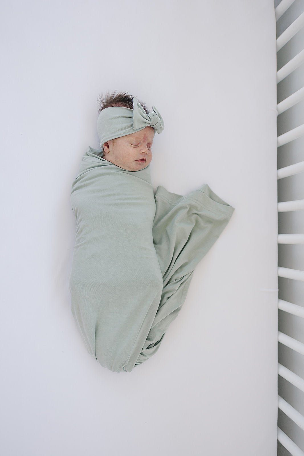 Sage Bamboo Stretch Swaddle - Mack & Harvie