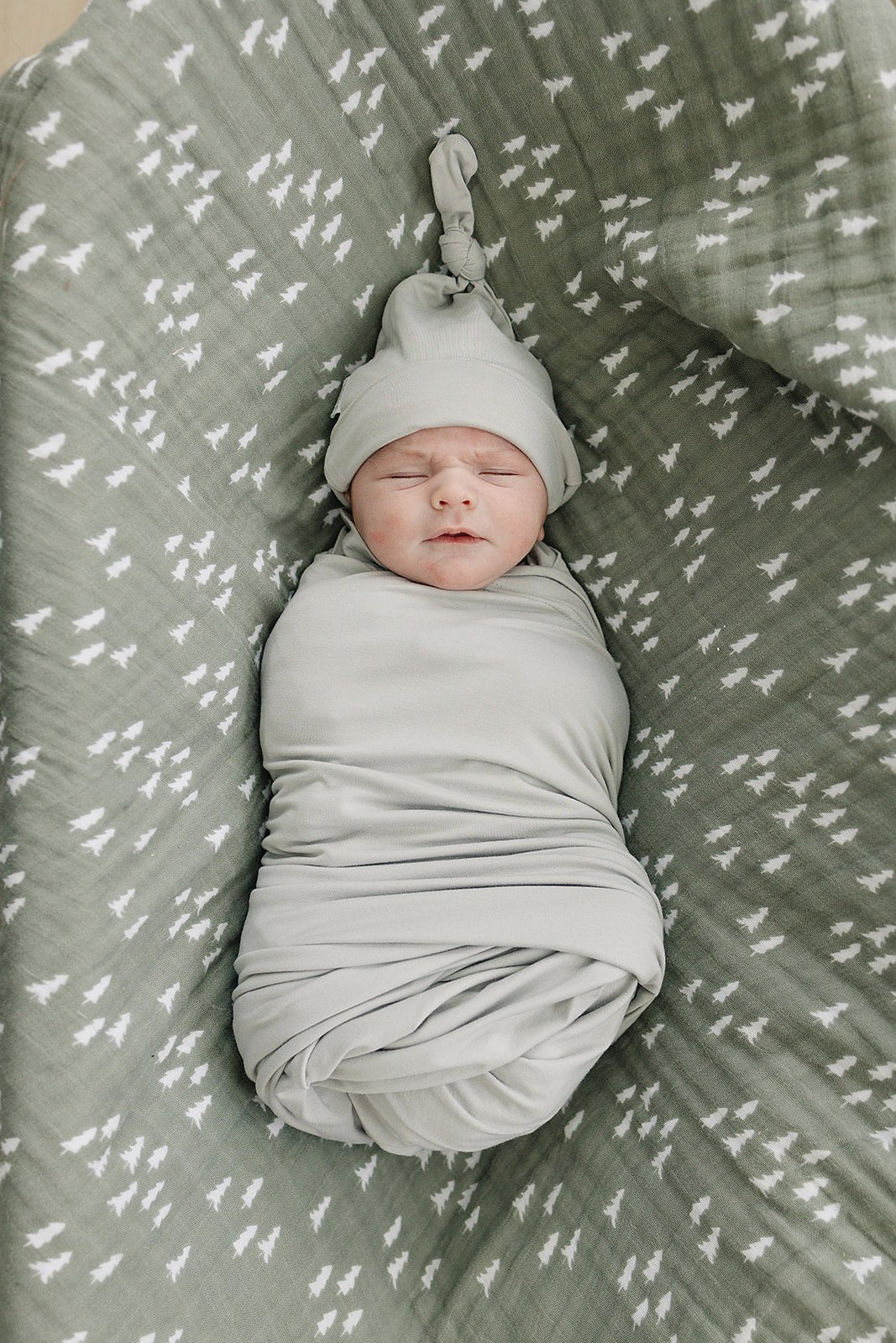 Sage Bamboo Stretch Swaddle - Mack & Harvie