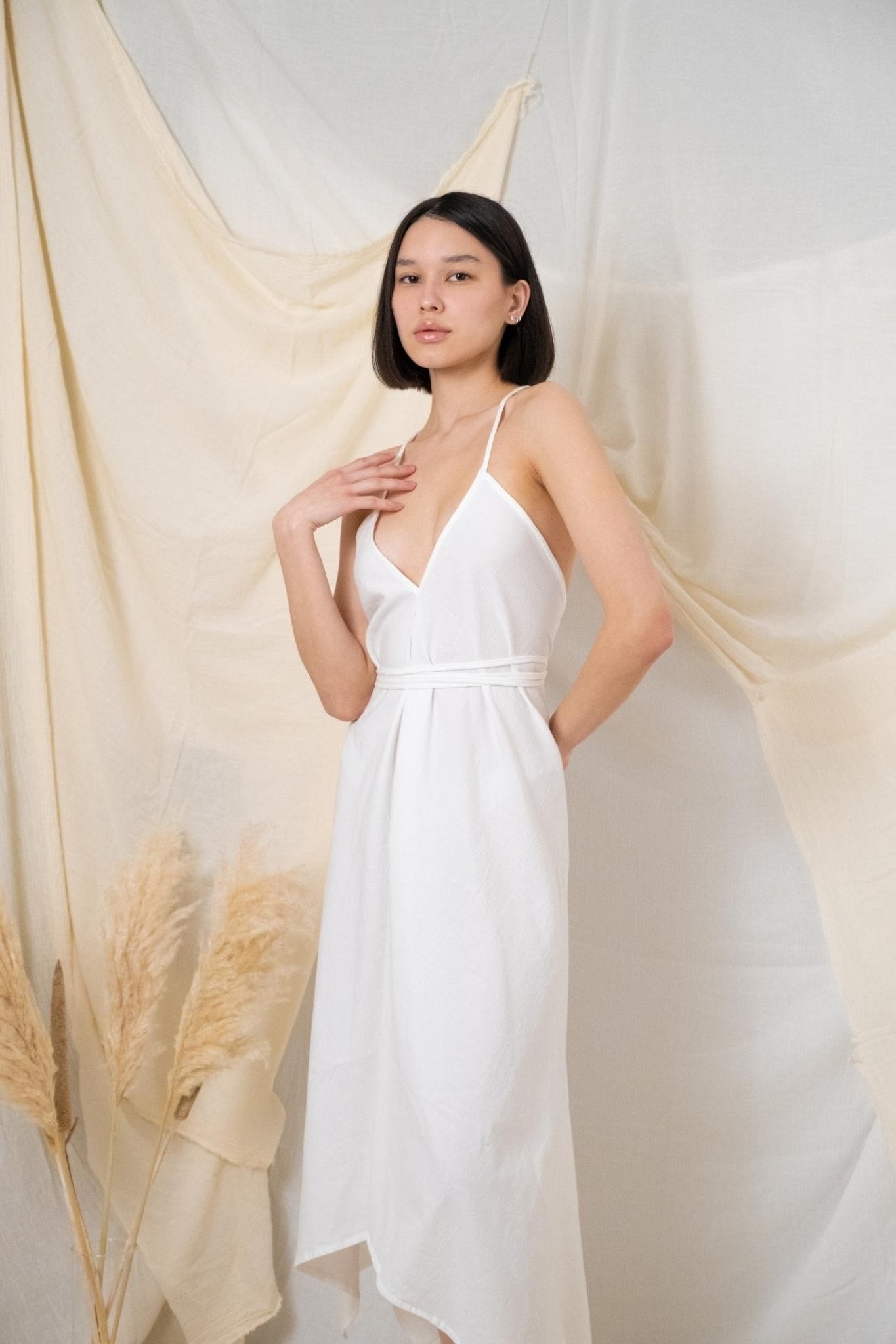 Sage Maxi Dress - White - Mack & Harvie