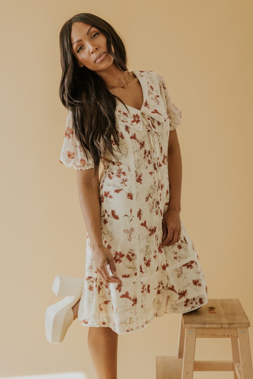 SALT Emmanuella Floral Collared Dress - Mack & Harvie