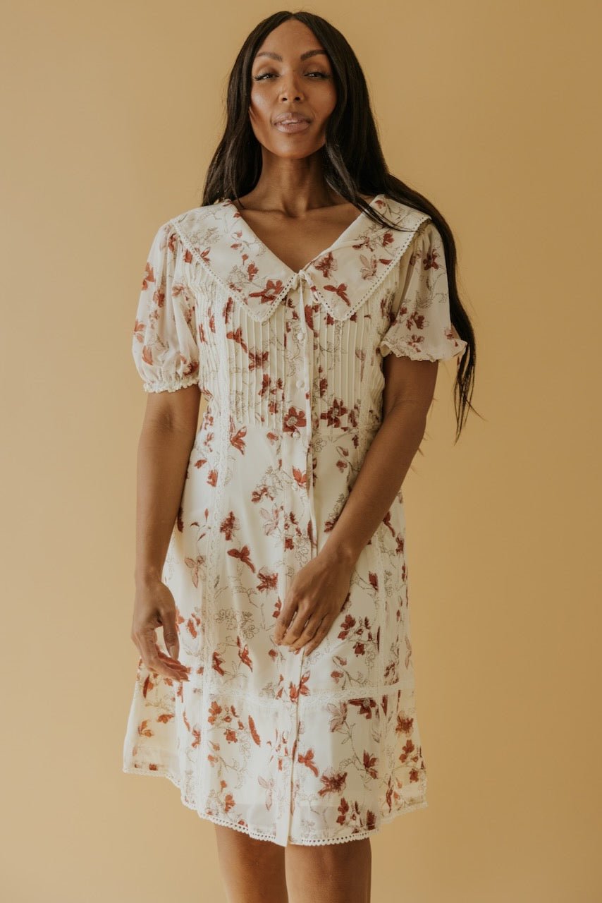 SALT Emmanuella Floral Collared Dress - Mack & Harvie