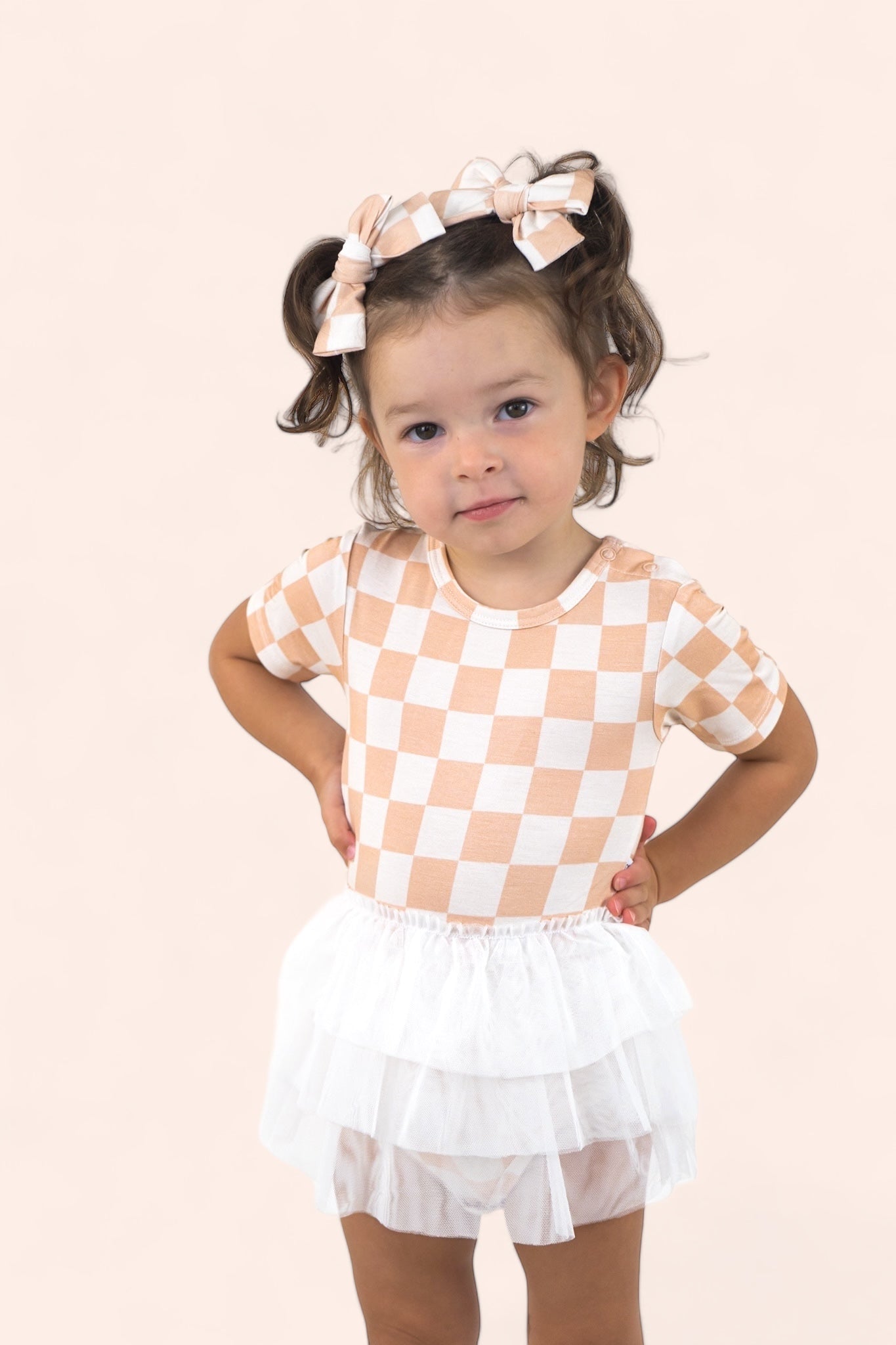 SANDY CHECKERS DREAM TUTU BODYSUIT DRESS - Mack & Harvie