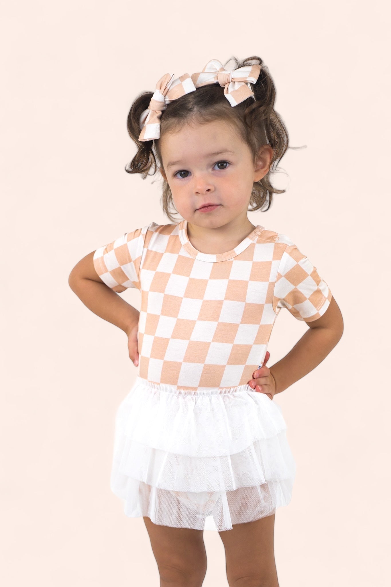 SANDY CHECKERS DREAM TUTU BODYSUIT DRESS - Mack & Harvie