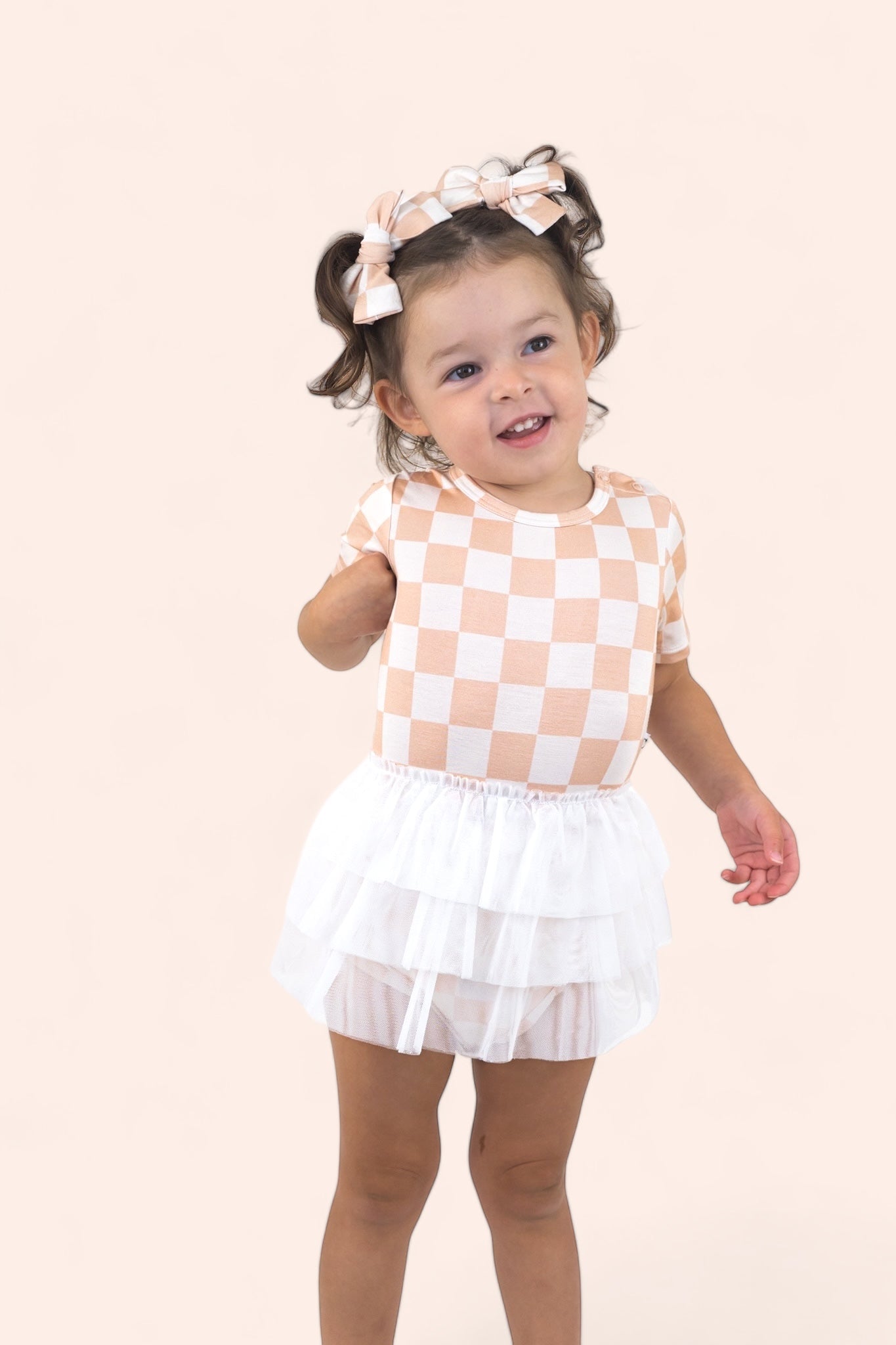 SANDY CHECKERS DREAM TUTU BODYSUIT DRESS - Mack & Harvie