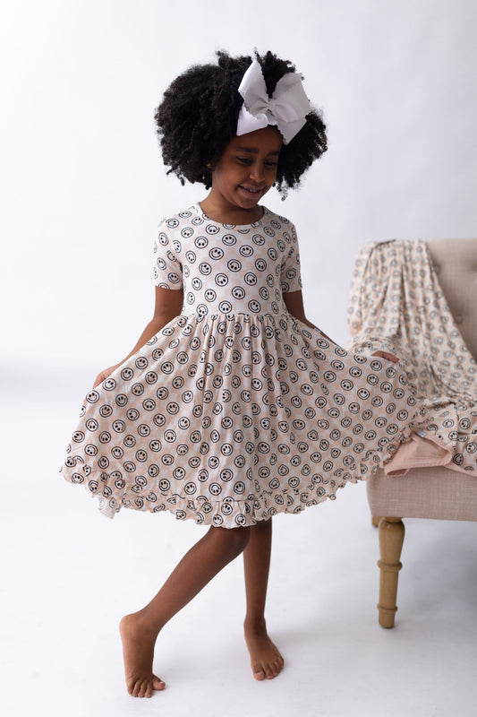 SANDY SMILES CHECKERS DREAM RUFFLE DRESS - Mack & Harvie