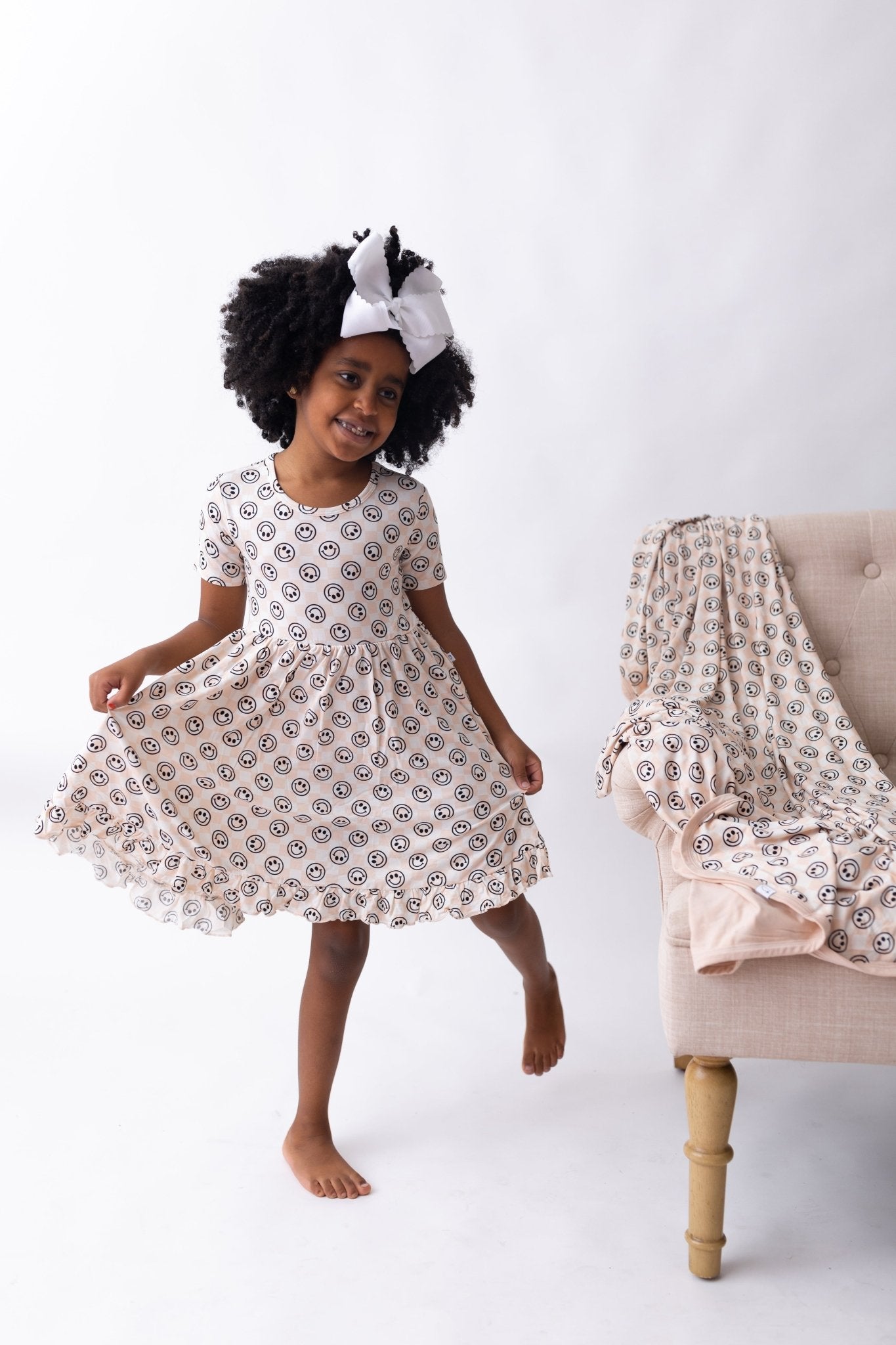 SANDY SMILES CHECKERS DREAM RUFFLE DRESS - Mack & Harvie