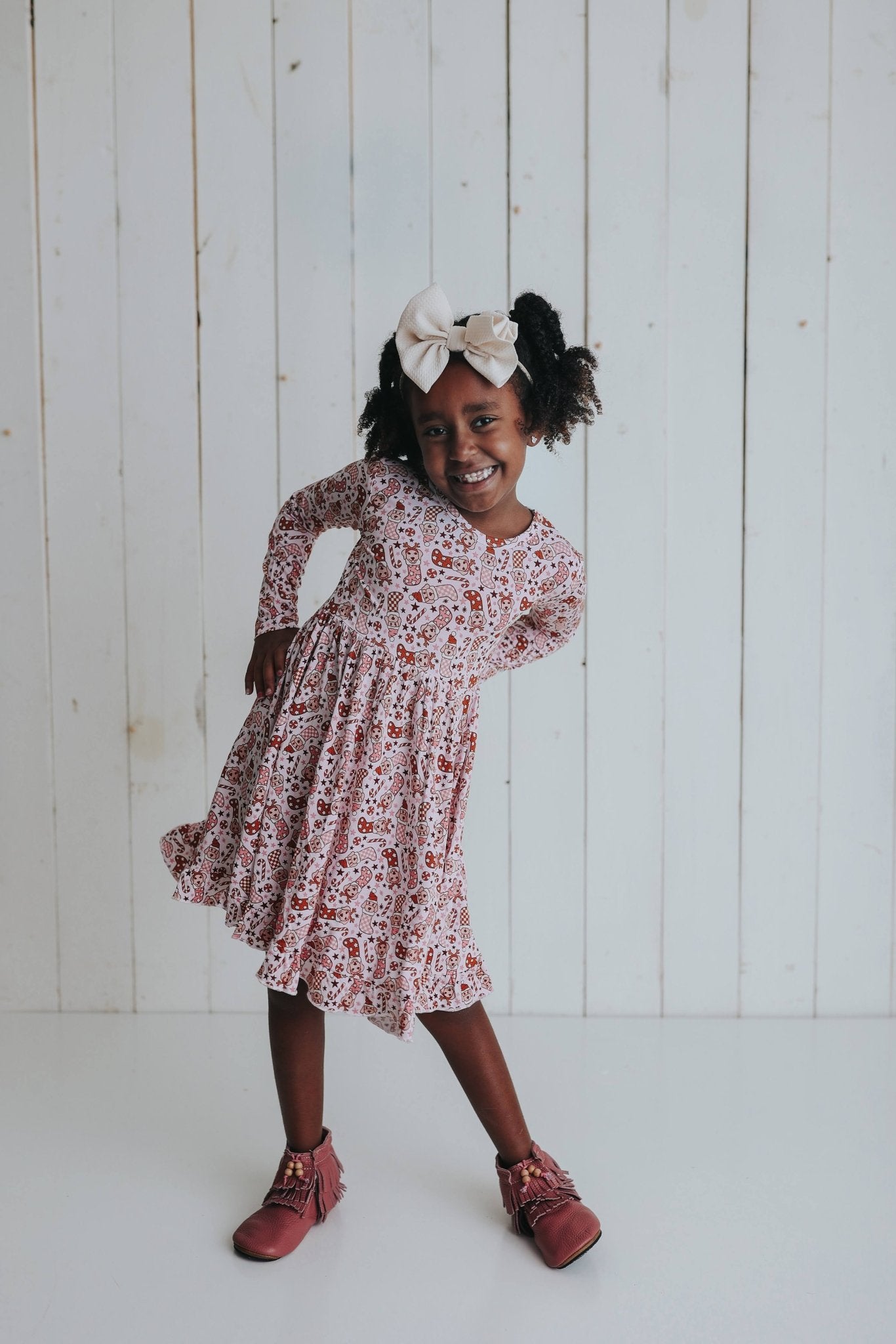 SANTA PAWS DREAM RUFFLE DRESS - Mack & Harvie