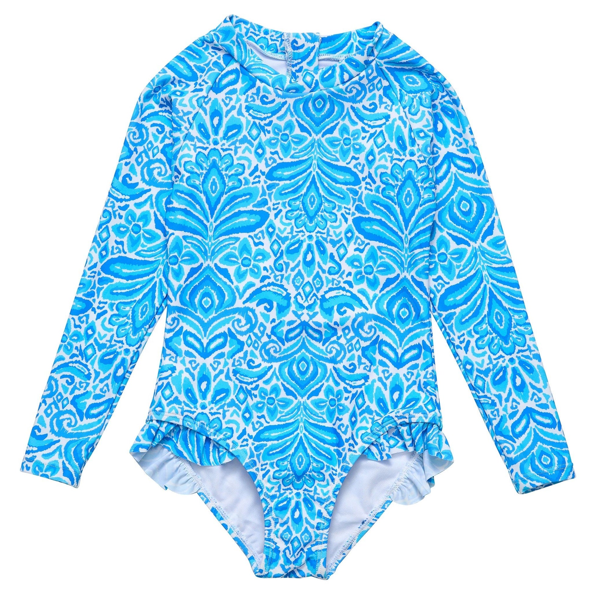 Santorini Blue LS Surf Suit - Mack & Harvie