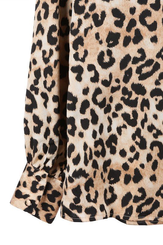 Satin leopard blouse - Mack & Harvie