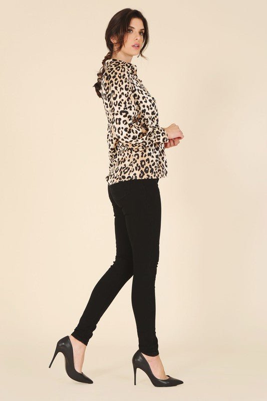 Satin leopard blouse - Mack & Harvie