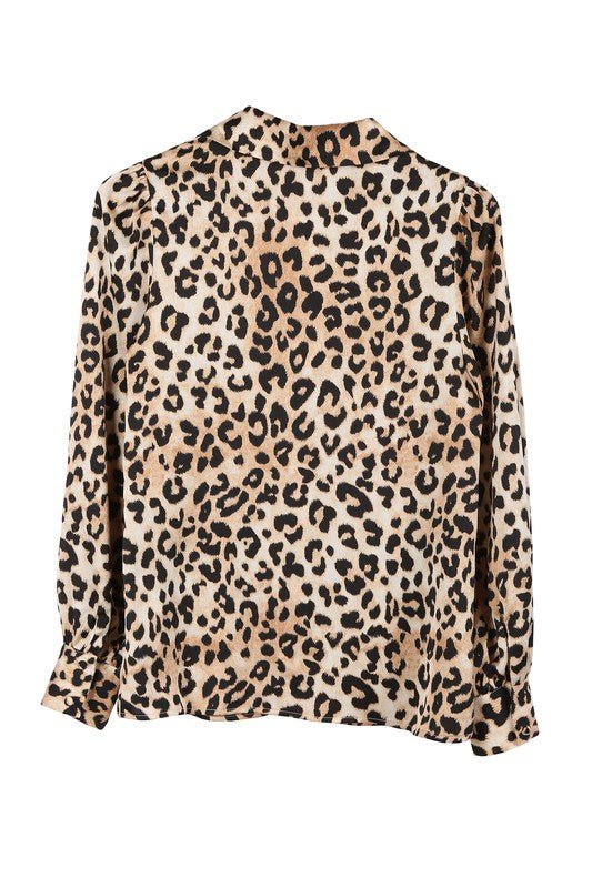 Satin leopard blouse - Mack & Harvie