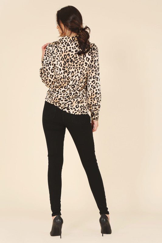 Satin leopard blouse - Mack & Harvie