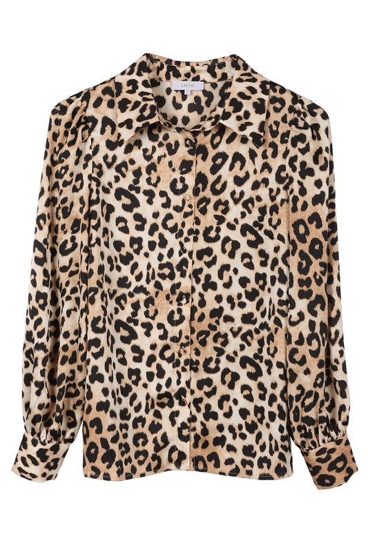 Satin leopard blouse - Mack & Harvie