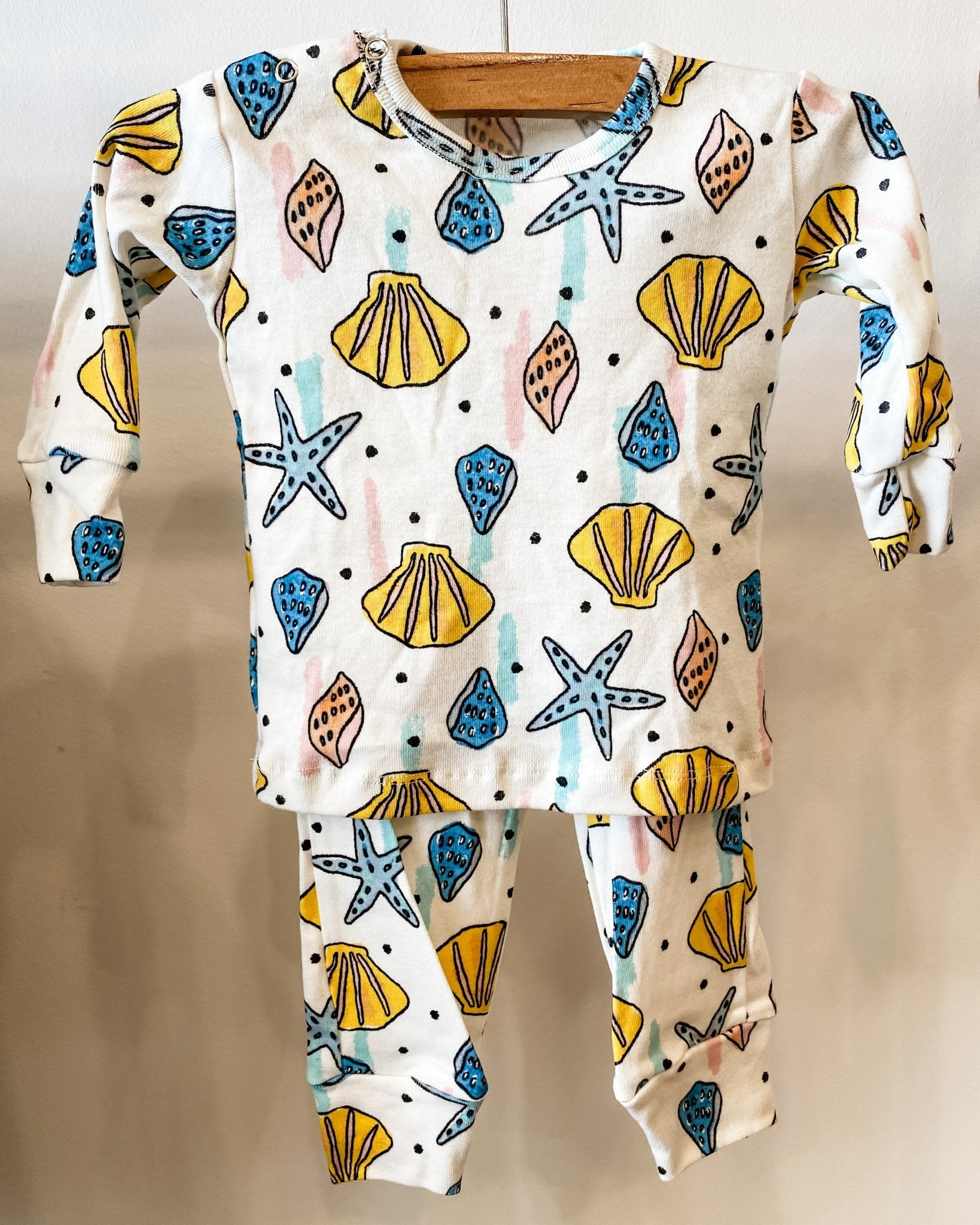 Seashells Two Piece PJ Set - Mack & Harvie