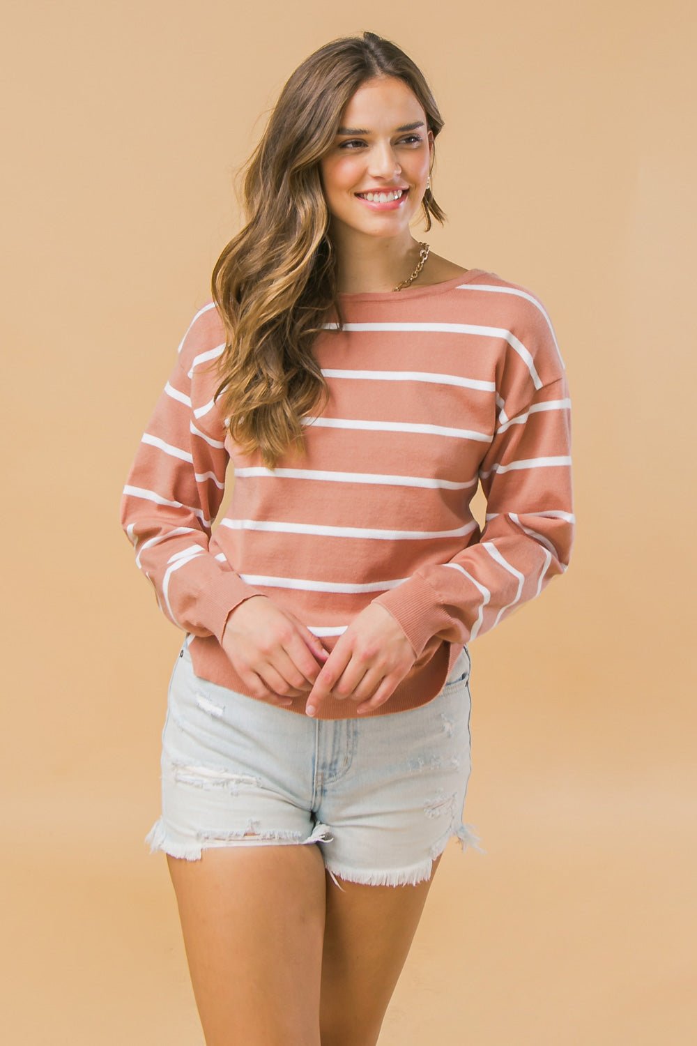 SEASONAL SOPHISTICATION TWIST SWEATER TOP - Mack & Harvie