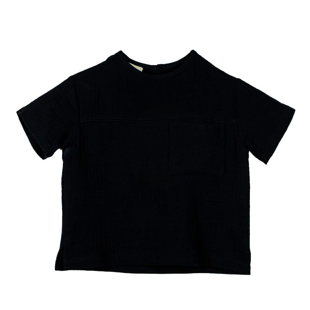 Shirt With Pocket - Black - Mack & Harvie