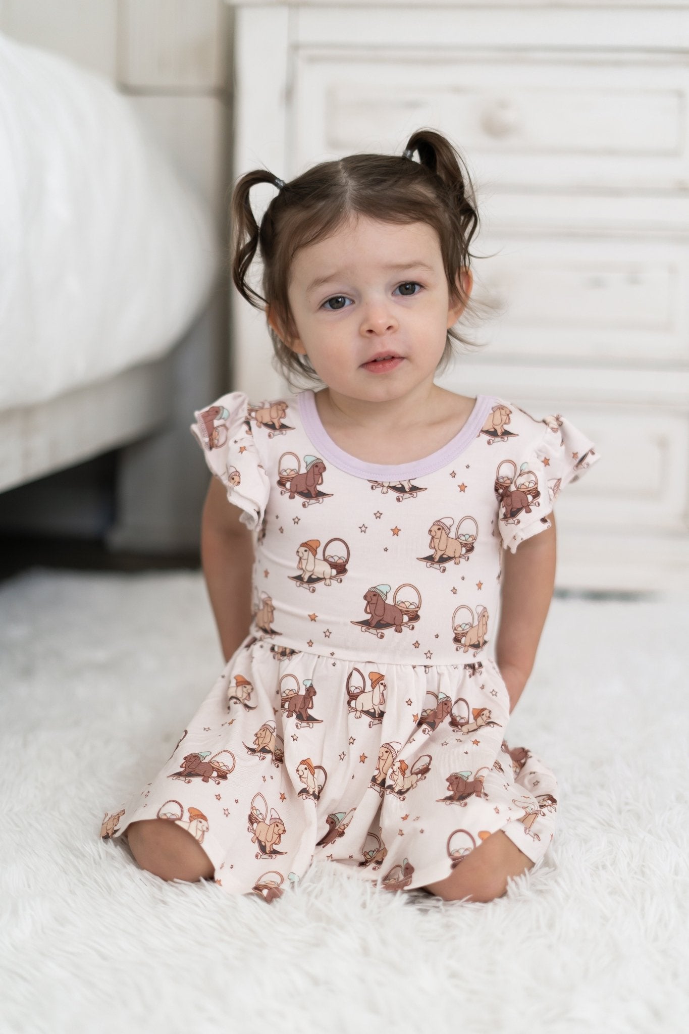 SKATING EGG HUNT DREAM BODYSUIT DRESS - Mack & Harvie