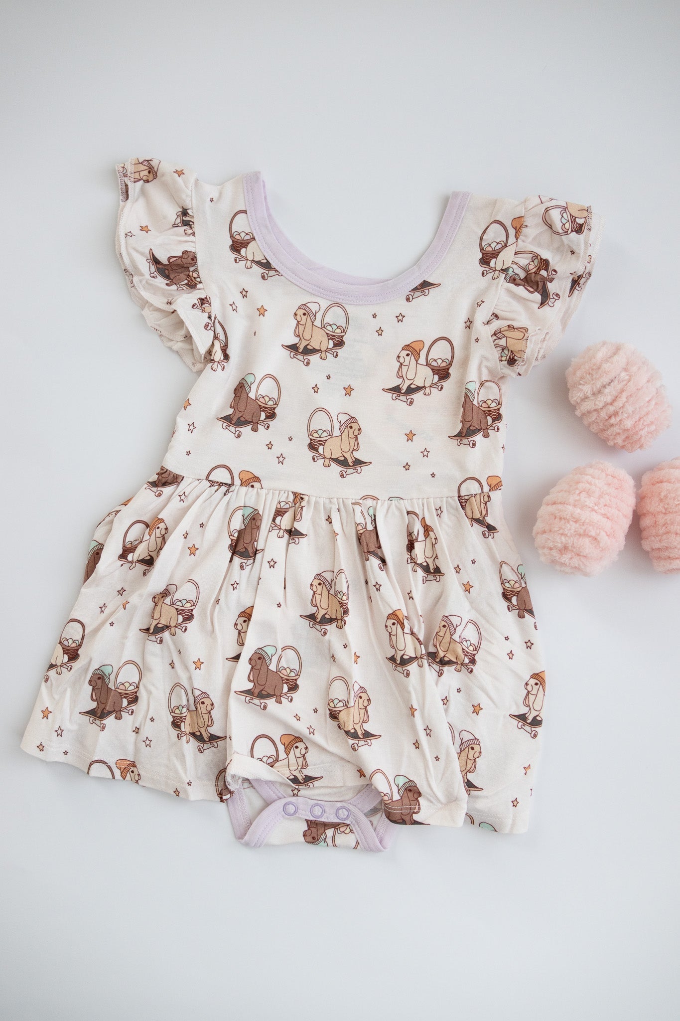 SKATING EGG HUNT DREAM BODYSUIT DRESS - Mack & Harvie