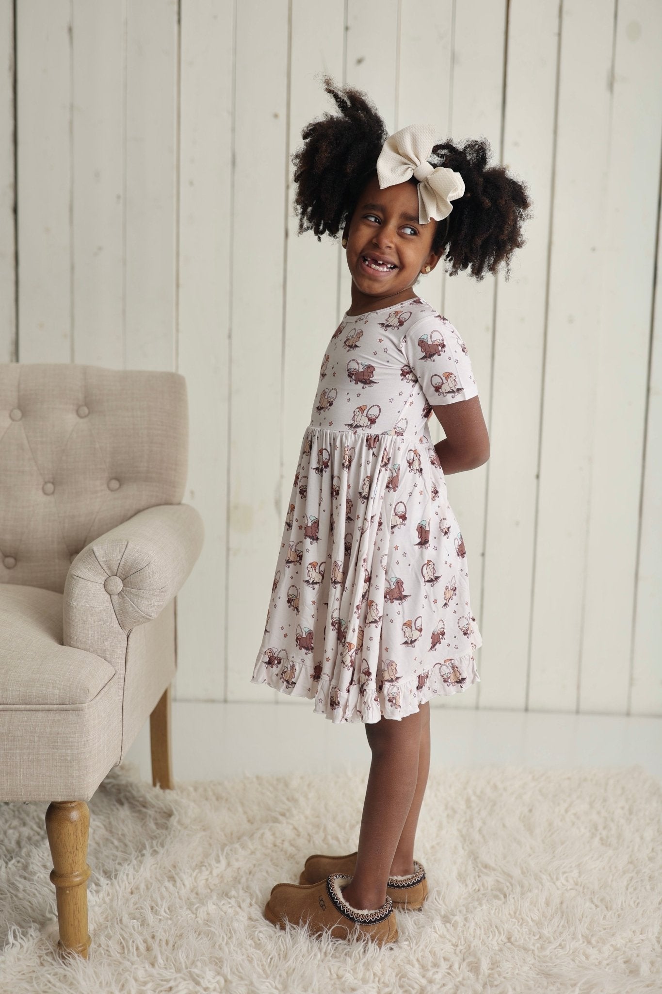 SKATING EGG HUNT DREAM RUFFLE DRESS - Mack & Harvie