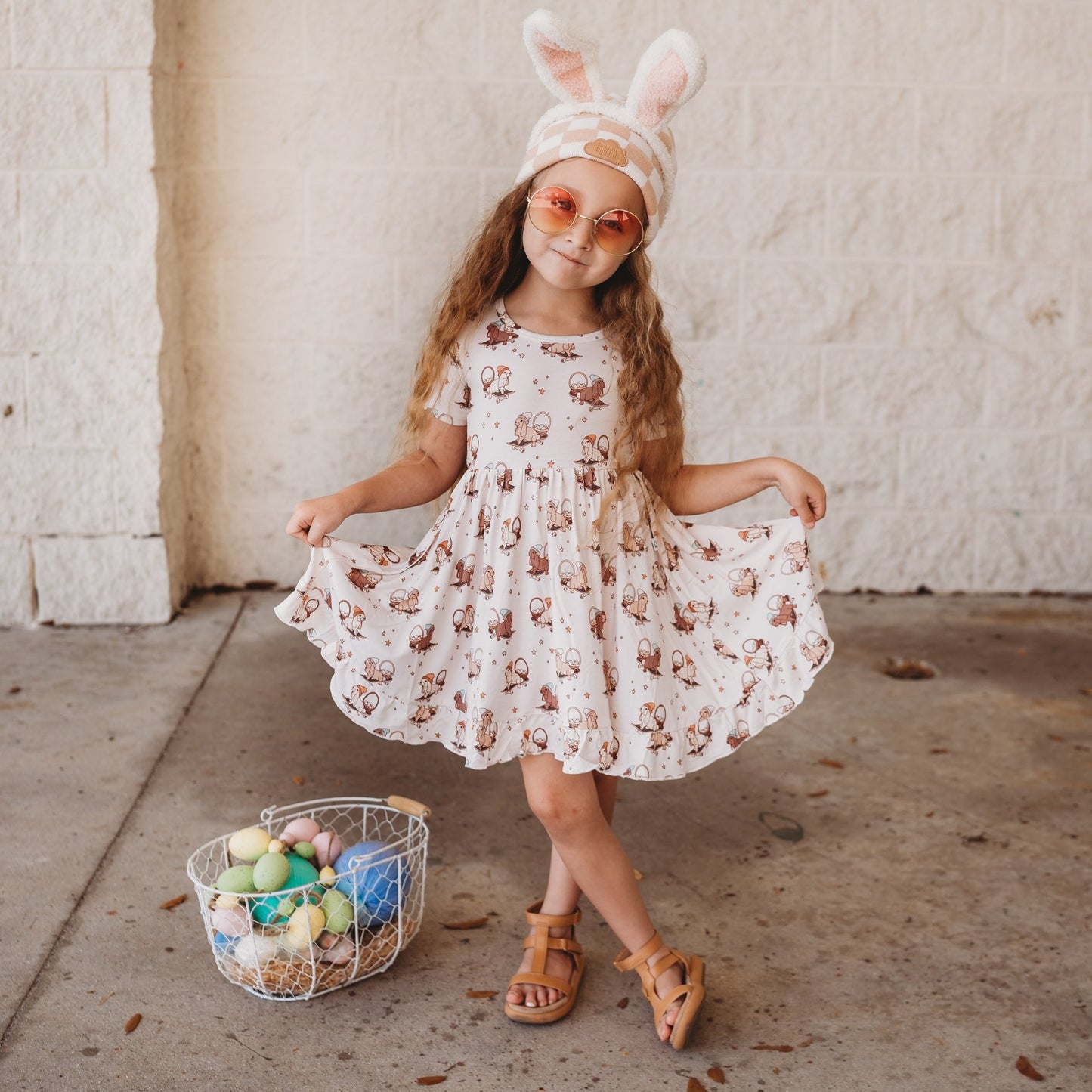 SKATING EGG HUNT DREAM RUFFLE DRESS - Mack & Harvie