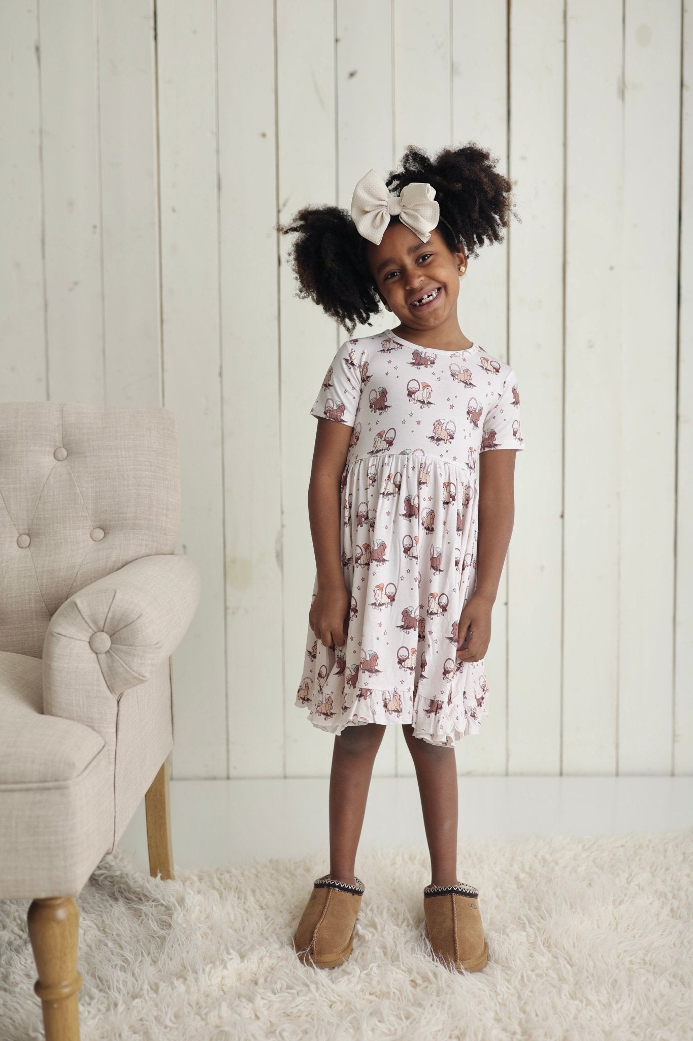 SKATING EGG HUNT DREAM RUFFLE DRESS - Mack & Harvie