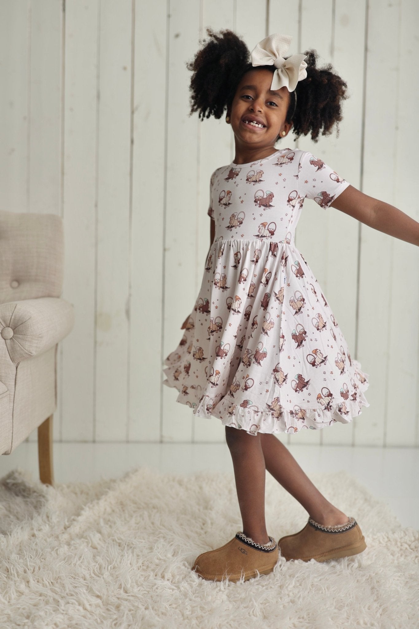 SKATING EGG HUNT DREAM RUFFLE DRESS - Mack & Harvie