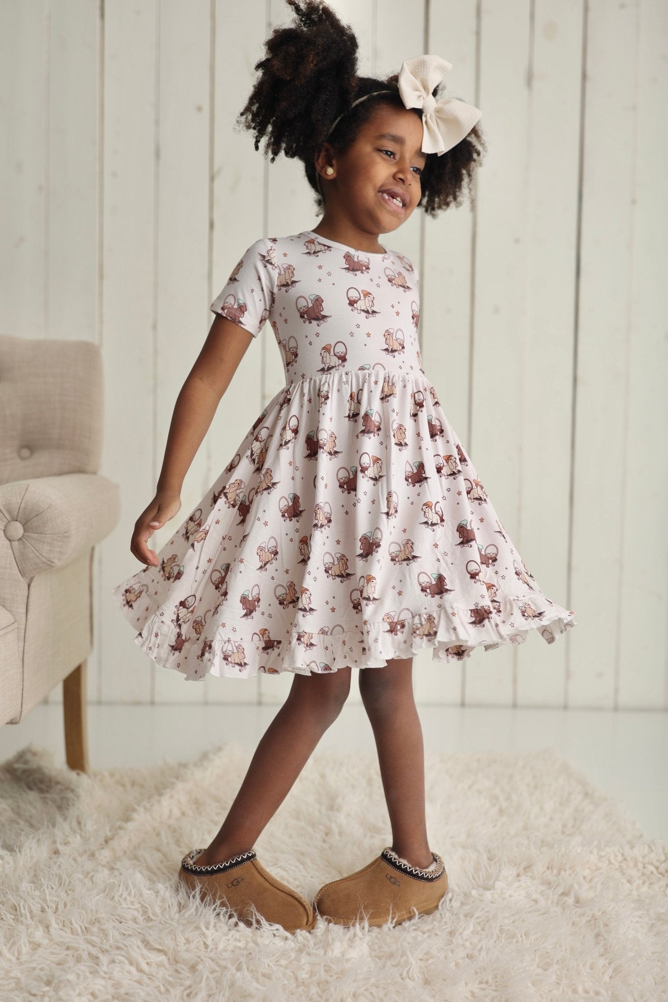 SKATING EGG HUNT DREAM RUFFLE DRESS - Mack & Harvie