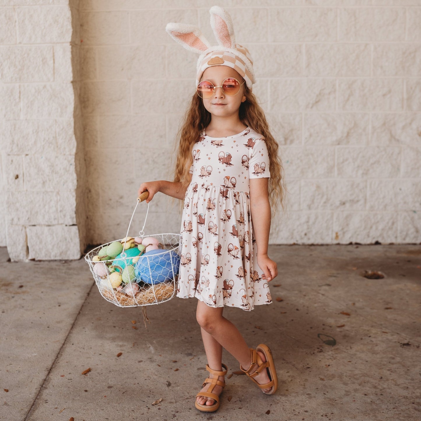 SKATING EGG HUNT DREAM RUFFLE DRESS - Mack & Harvie