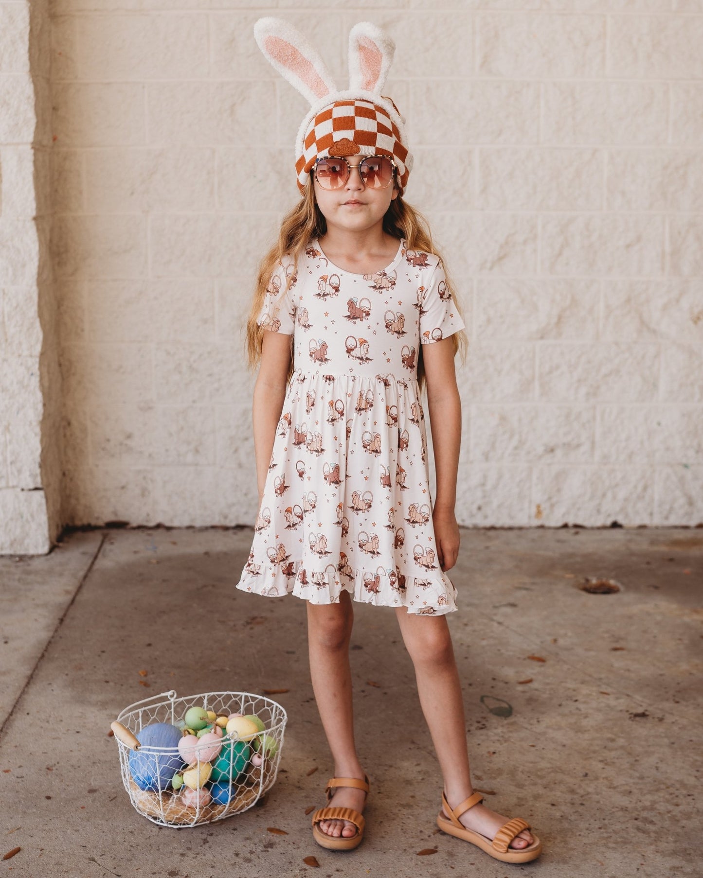 SKATING EGG HUNT DREAM RUFFLE DRESS - Mack & Harvie