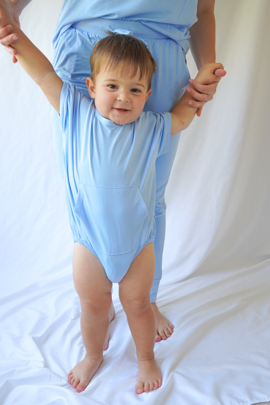 Sky | Short Sleeve Bubble Romper - Mack & Harvie