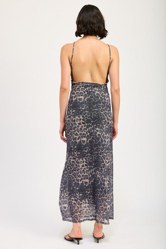 SLIGHT COWL MAXI DRESS WITH OPEN BACK - Mack & Harvie