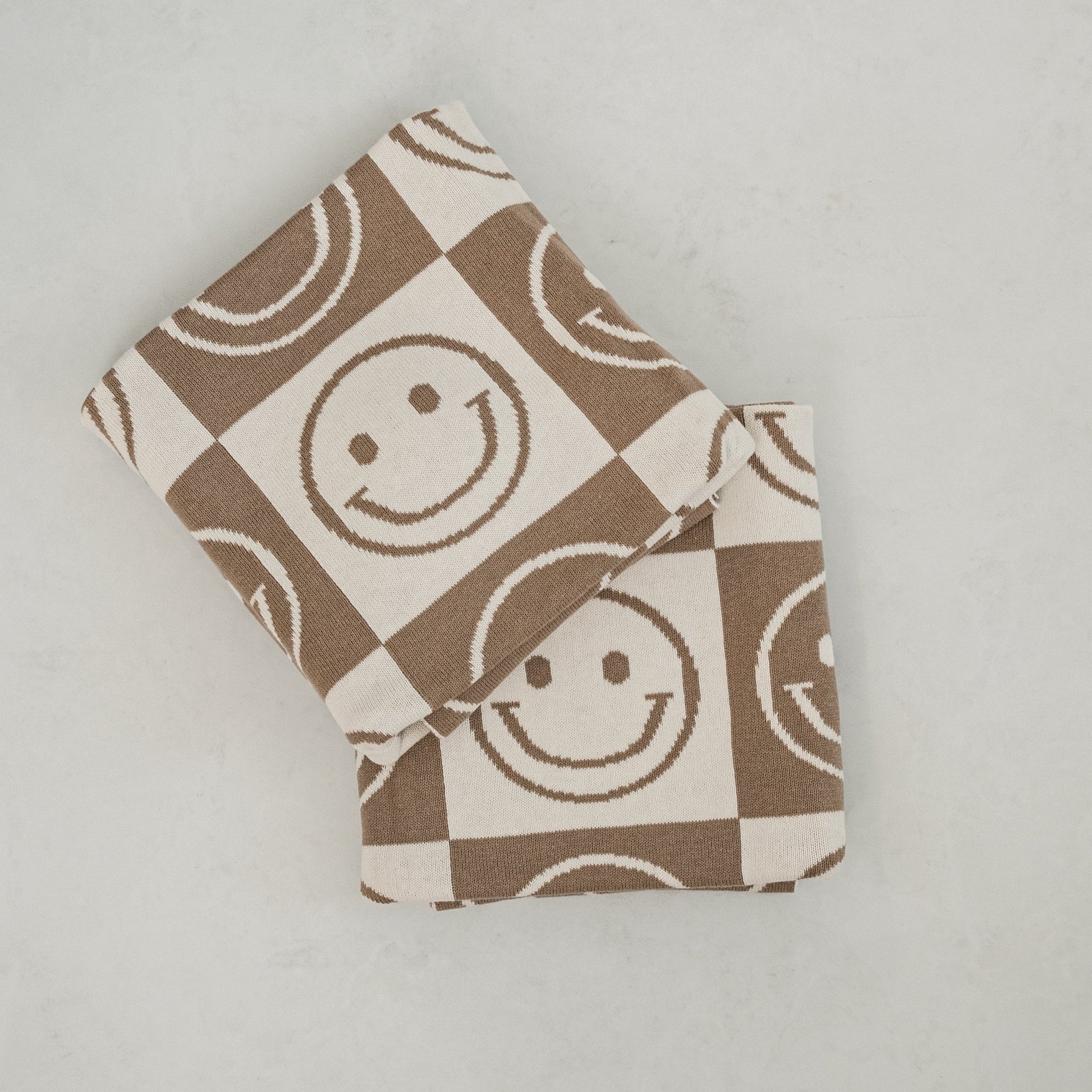 Smiley Knit Blanket - Mack & Harvie