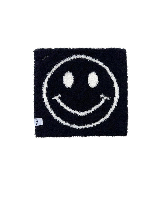 Smiley Plush Lovey | Black - Mack & Harvie