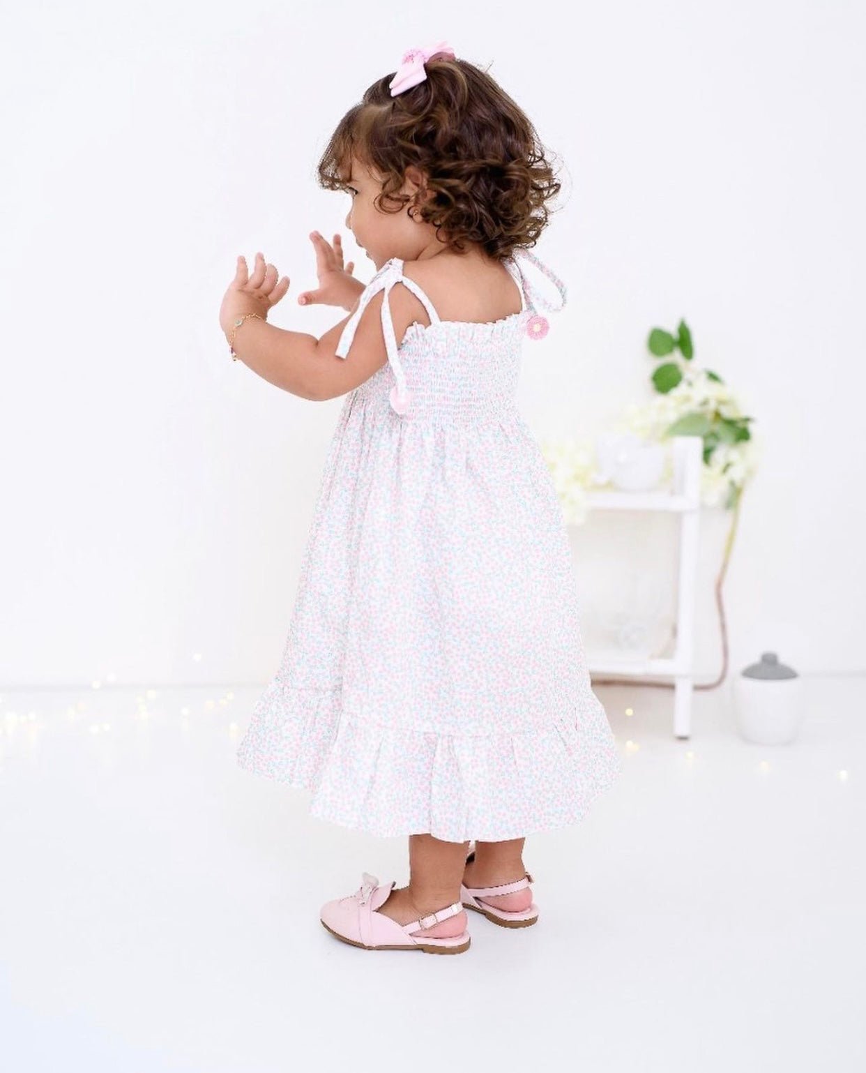 Smocked Floral Dress - Mack & Harvie