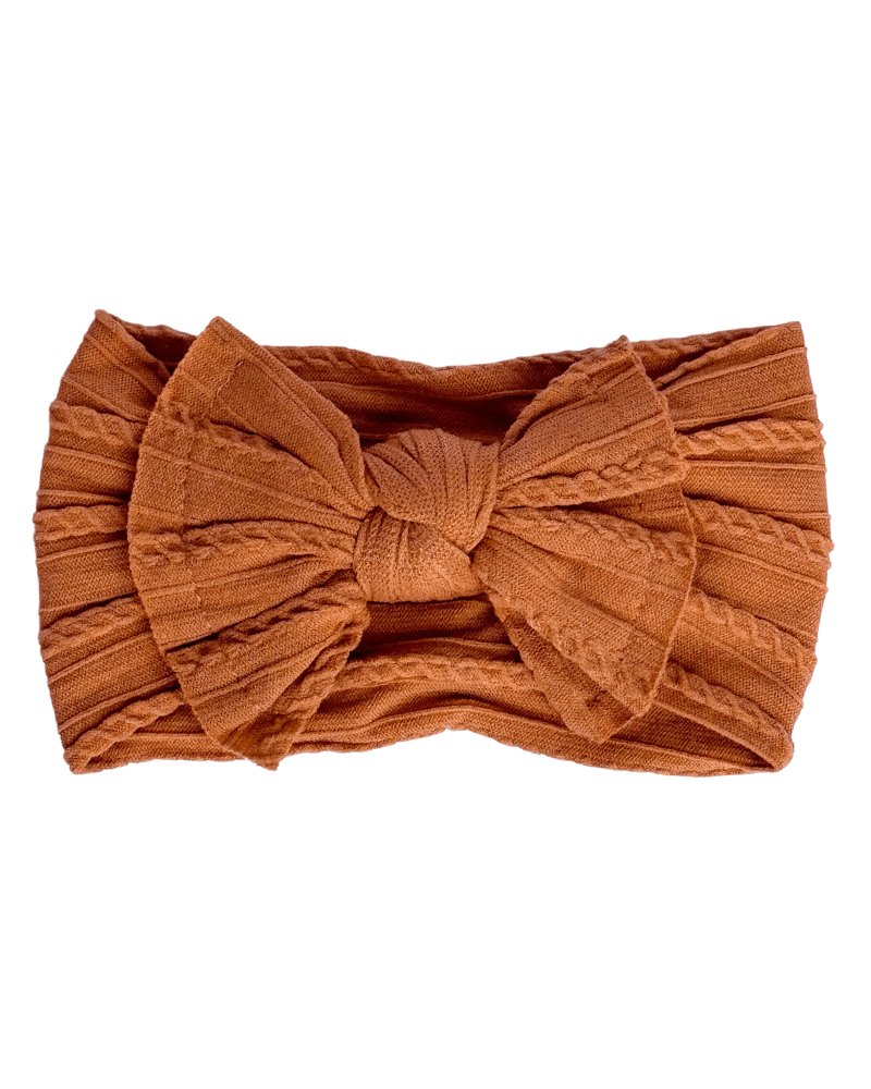 Solid Knit Nylon Headband - Camel - Mack & Harvie