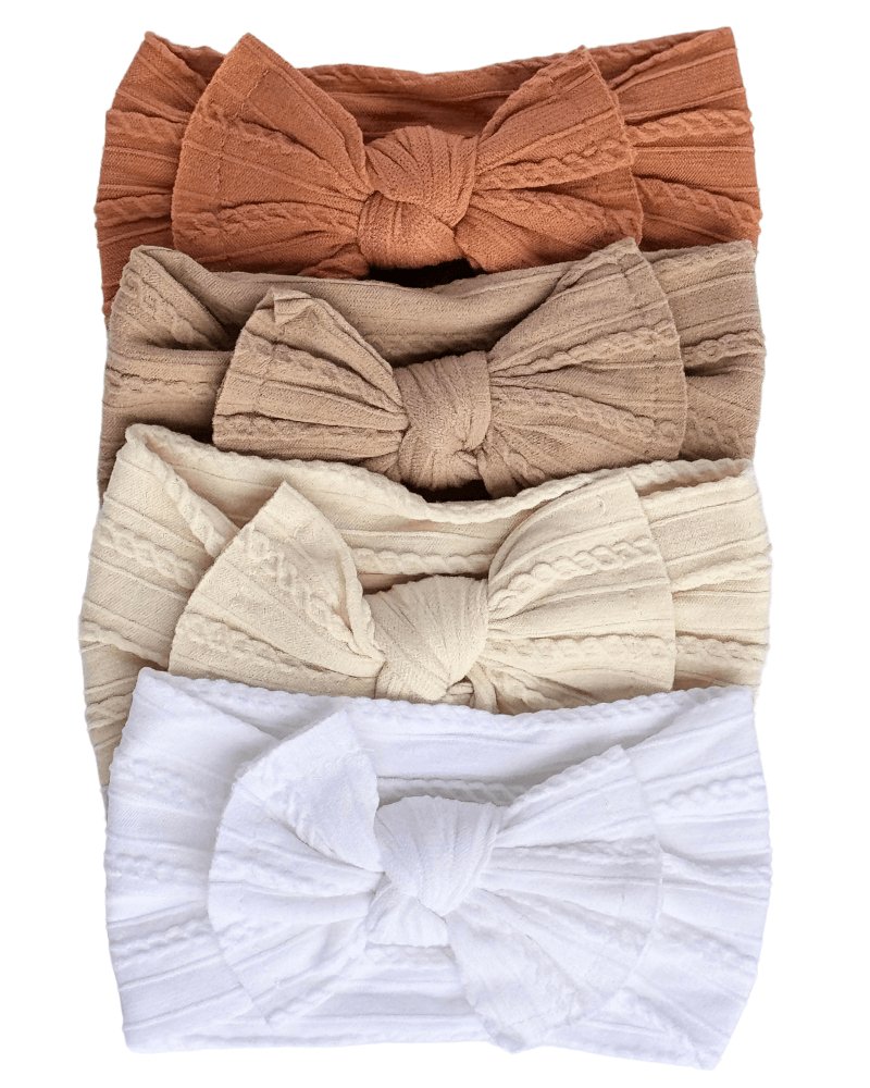 Solid Knit Nylon Headband - Camel - Mack & Harvie