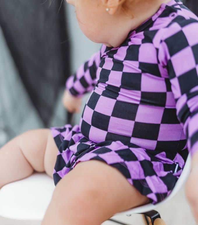 SPOOKY CHECKERS DREAM BODYSUIT DRESS - Mack & Harvie