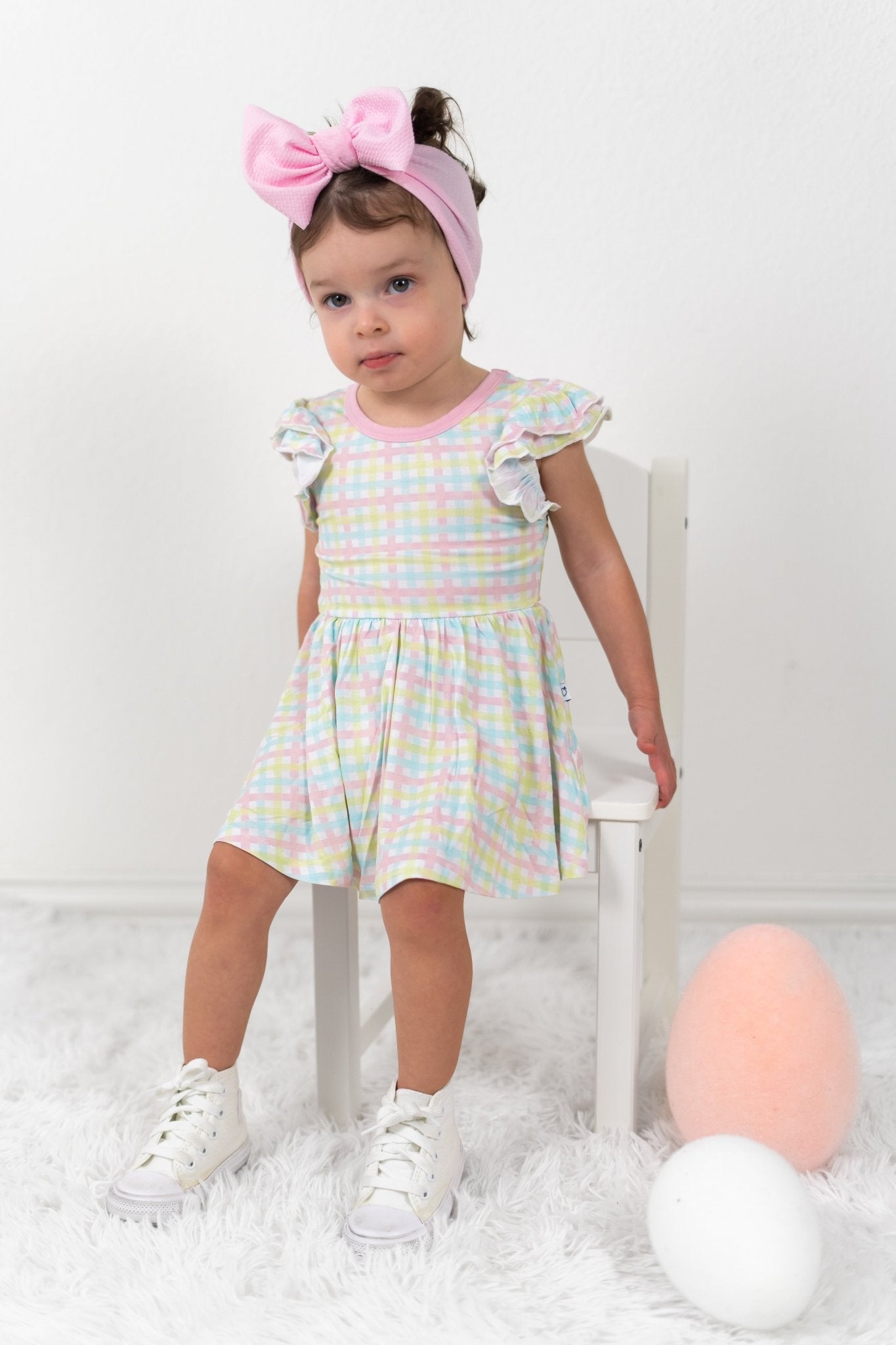 SPRING GINGHAM DREAM BODYSUIT DRESS - Mack & Harvie