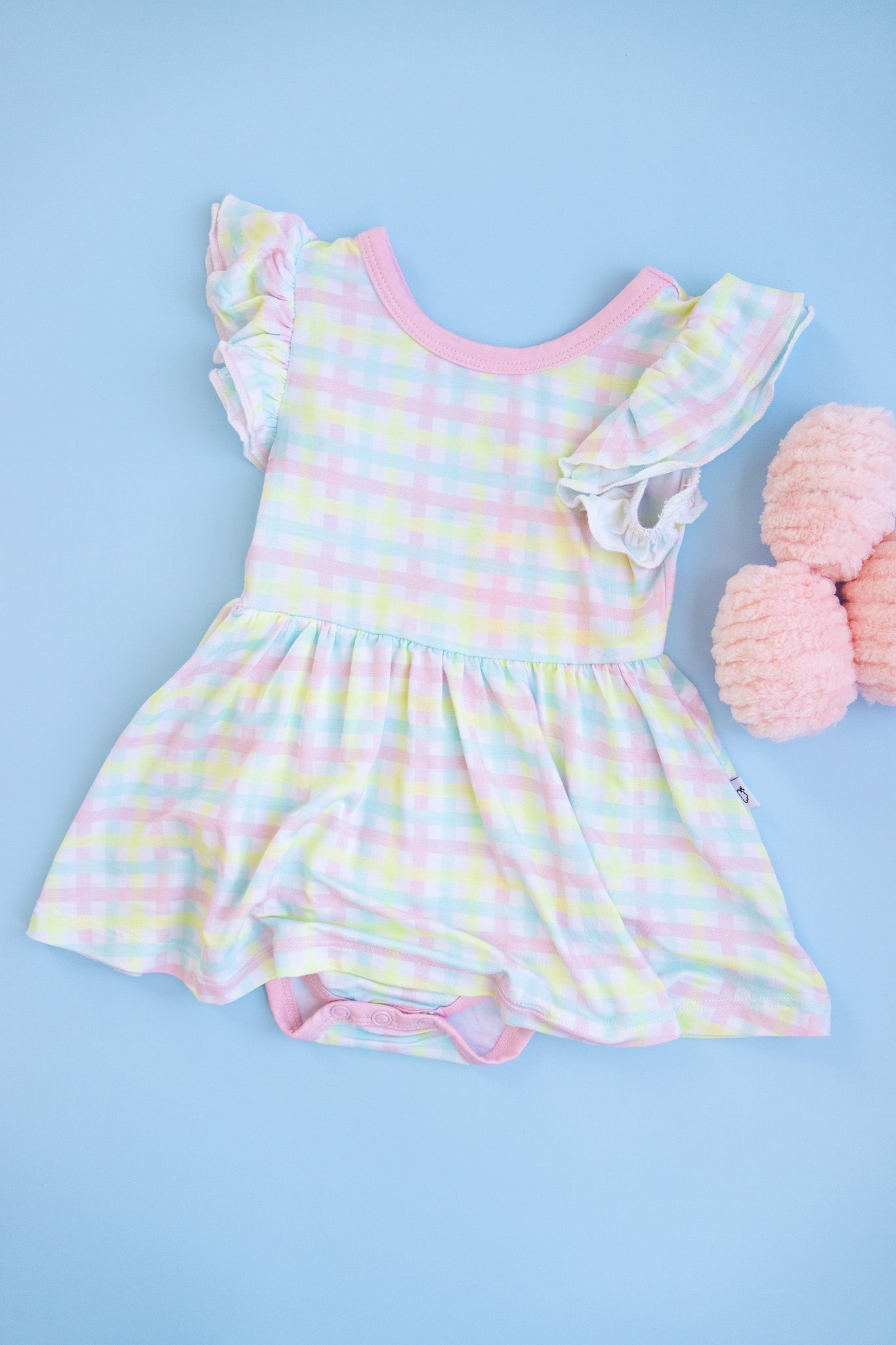 SPRING GINGHAM DREAM BODYSUIT DRESS - Mack & Harvie