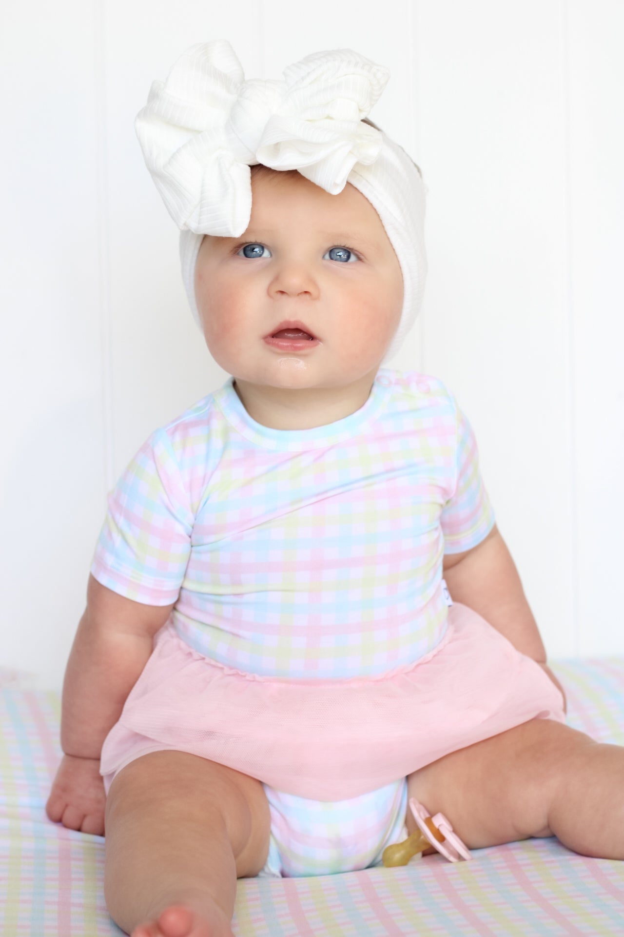 SPRING GINGHAM DREAM TUTU BODYSUIT DRESS - Mack & Harvie