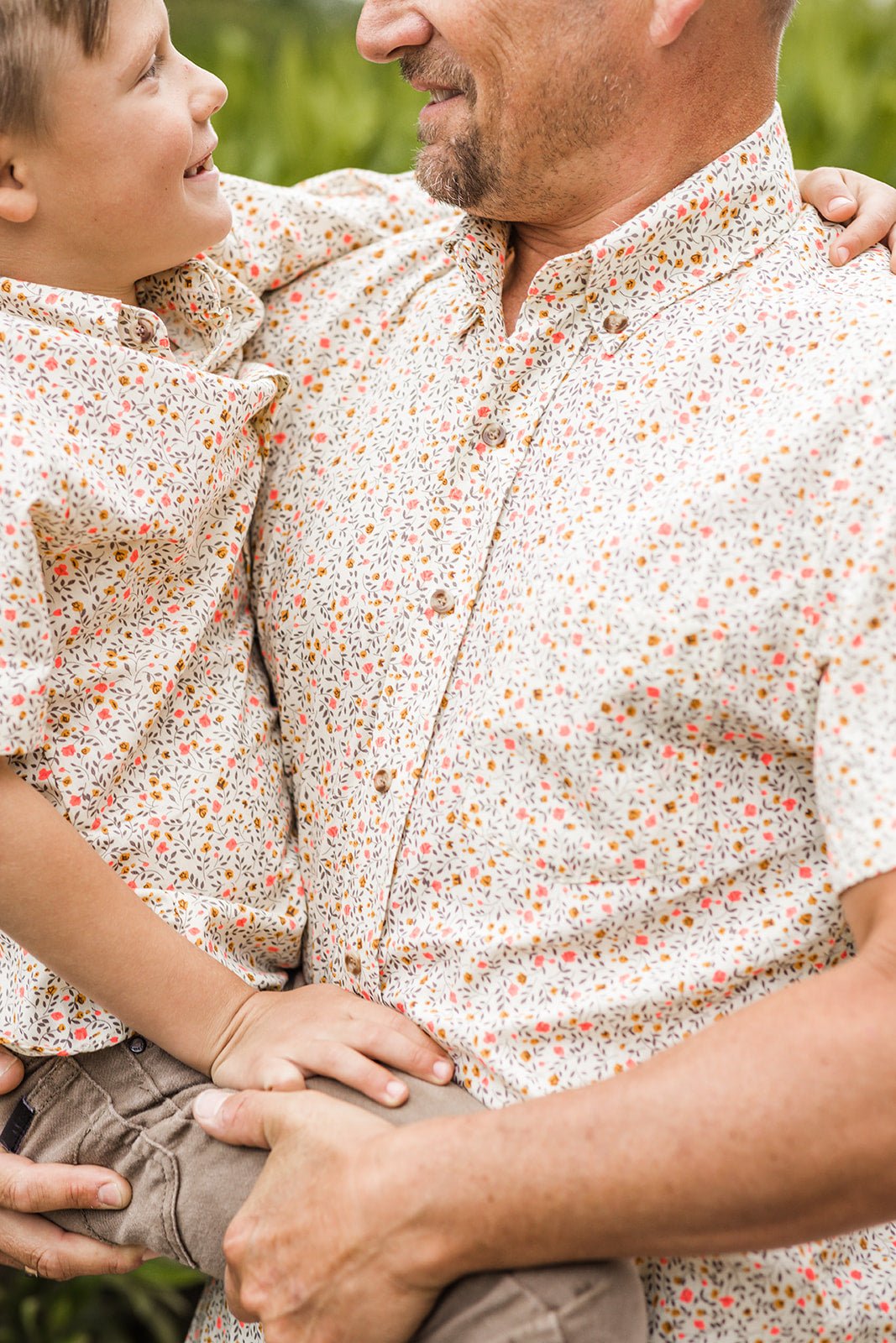 Spring Pansy Boys Button Down - Mack & Harvie